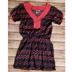 Roxy Coral/Navy Summer Dress
